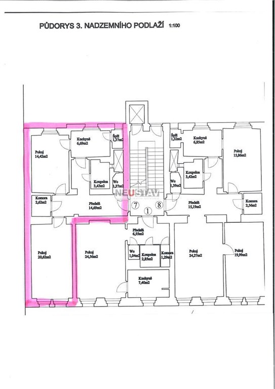 Byt v OV, 2+1, 65 m2 + družstevní podíly